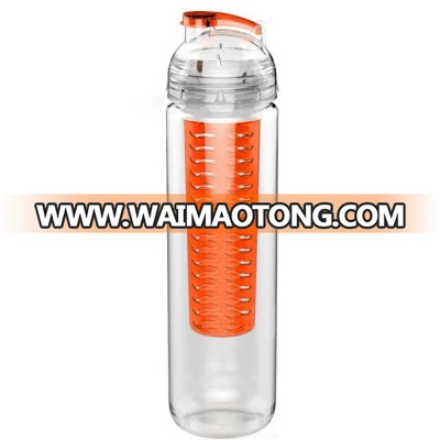 27oz Big capacity bpa free tritan fruit infuser water bottle plastic