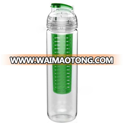 Tritan material 27oz fruit infusion water bottle bpa free