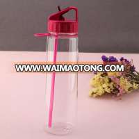 2017 hot sale bpa free tritan space water bottle with straw