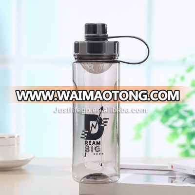 2017 new products easy carry 600ml 700ml water drinking plastic bottle for sports